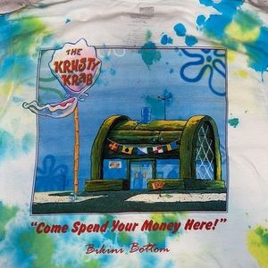 Custom Tie Dye Spongebob Tee